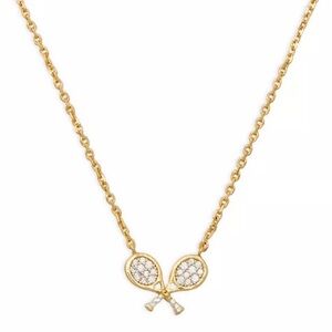 KATE SPADE Queen of the Court Mini Tennis Pendant Necklace